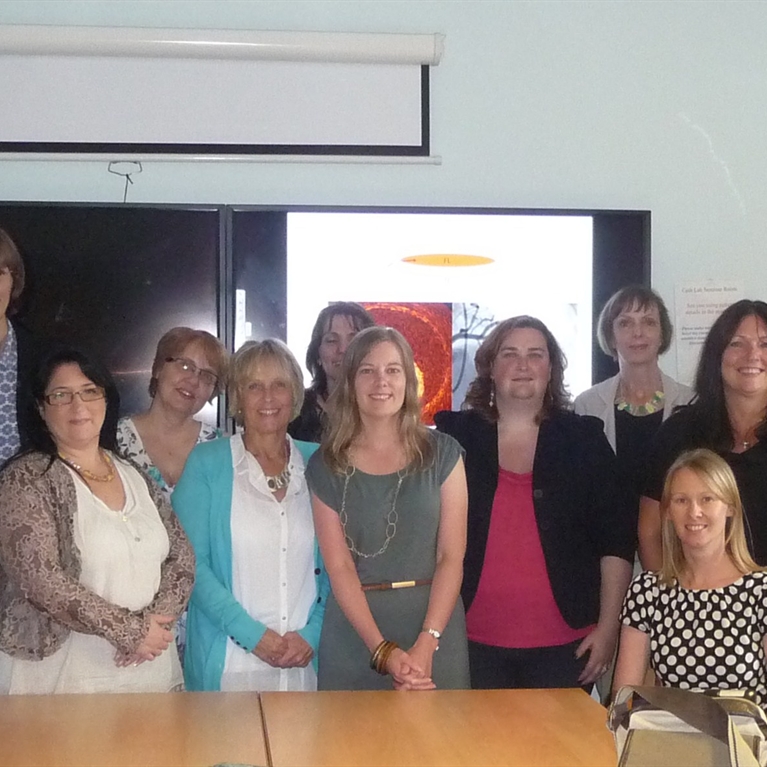 Patients meet research team