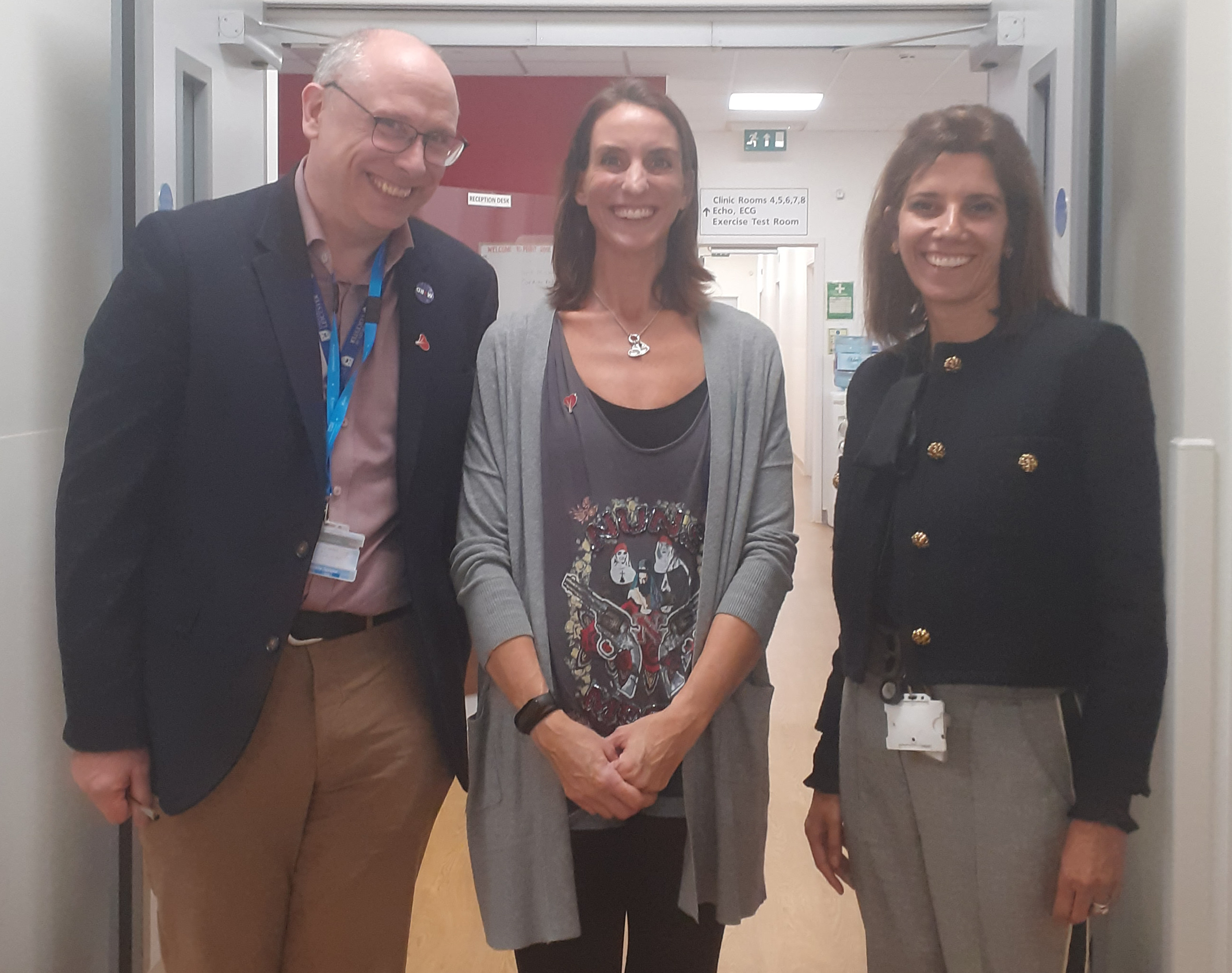 Dr David Adlam, Rebecca and Dr Rasha Al-Lamee